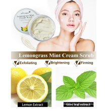 Private Label Exfoliante facial de limón exfoliante 100% natural orgánico